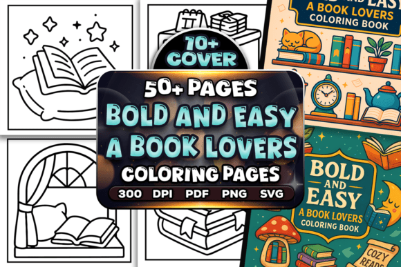A Bold Book Lover Coloring Bundle for Crafters