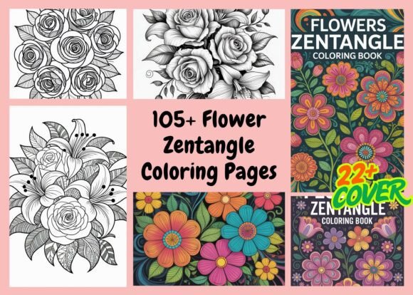 A Designer's Review: Using 105 Flower Zentangle Graphics for Local Business Branding