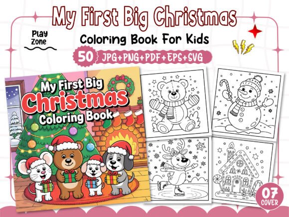 A Designer’s Look at My First Big Christmas Coloring Pages