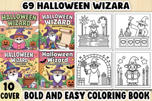A Professional Designer's Review of Halloween Wizard Graphics & Coloring Pages