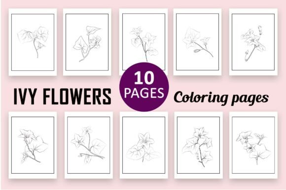 A Versatile Ivy Design for December and Adult Coloring