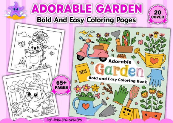 An Honest Designer's Review of Adorable Garden Bold Coloring Graphics