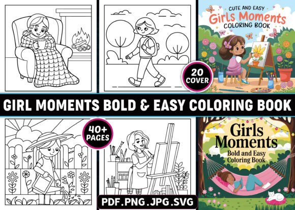 Bold Easy Girls Coloring Pages: A Publisher's Graphic Review