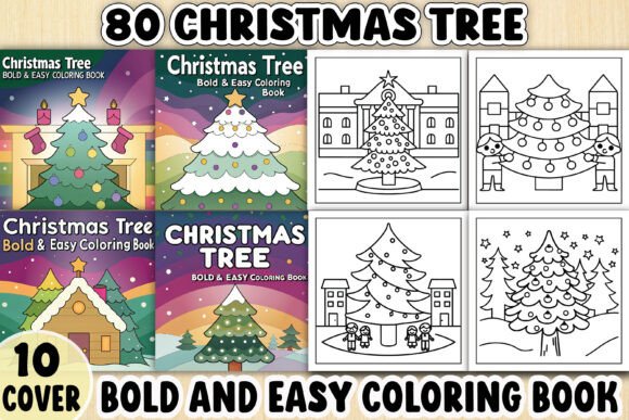 Christmas Tree Bold Coloring Book Pages: A Design Asset Review