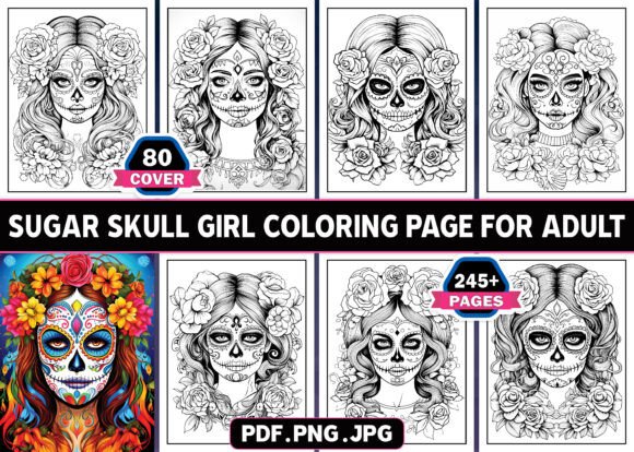 From Graphics to Sales: Using 245 Sugar Skull Girl Coloring Pages