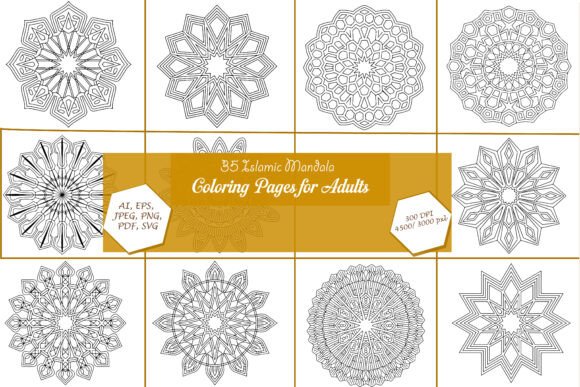 Islamic Mandala Graphics for Brand Identity and Packaging