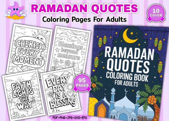 Ramadan Quotes Coloring Pages: A Graphics Asset Review for Publishers