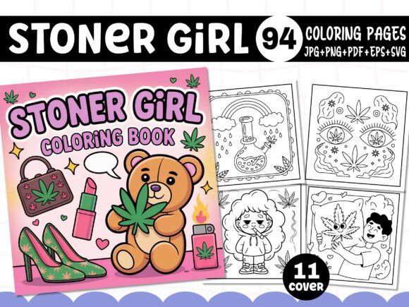 Stoner Girl Coloring Pages as Branded Graphics Amp Content